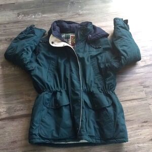 Learsi Jacket Insulated Fill Puffer Green Sz 2X